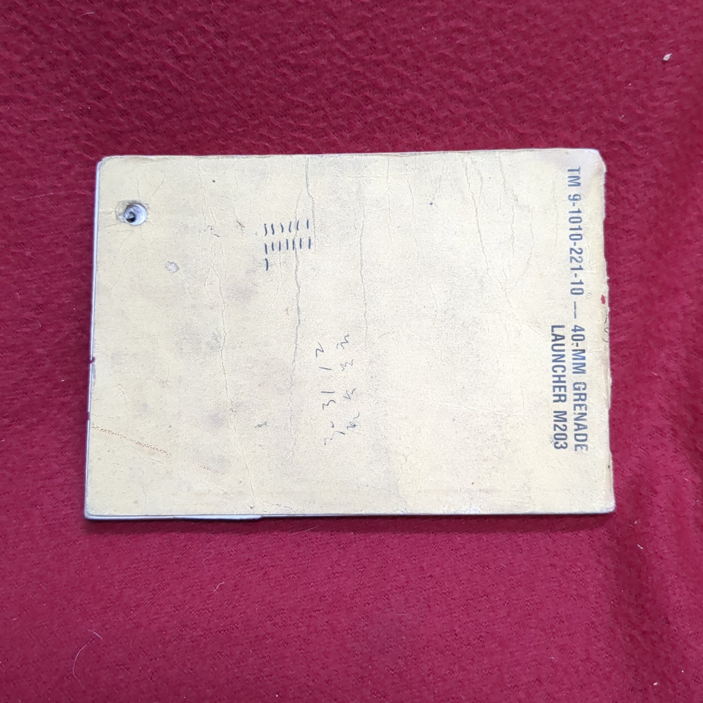 BOOK: OPERATOR'S MANUAL 40-mm GRENADE LAUNCHER M203  31 JULY 1974 (BOX18)