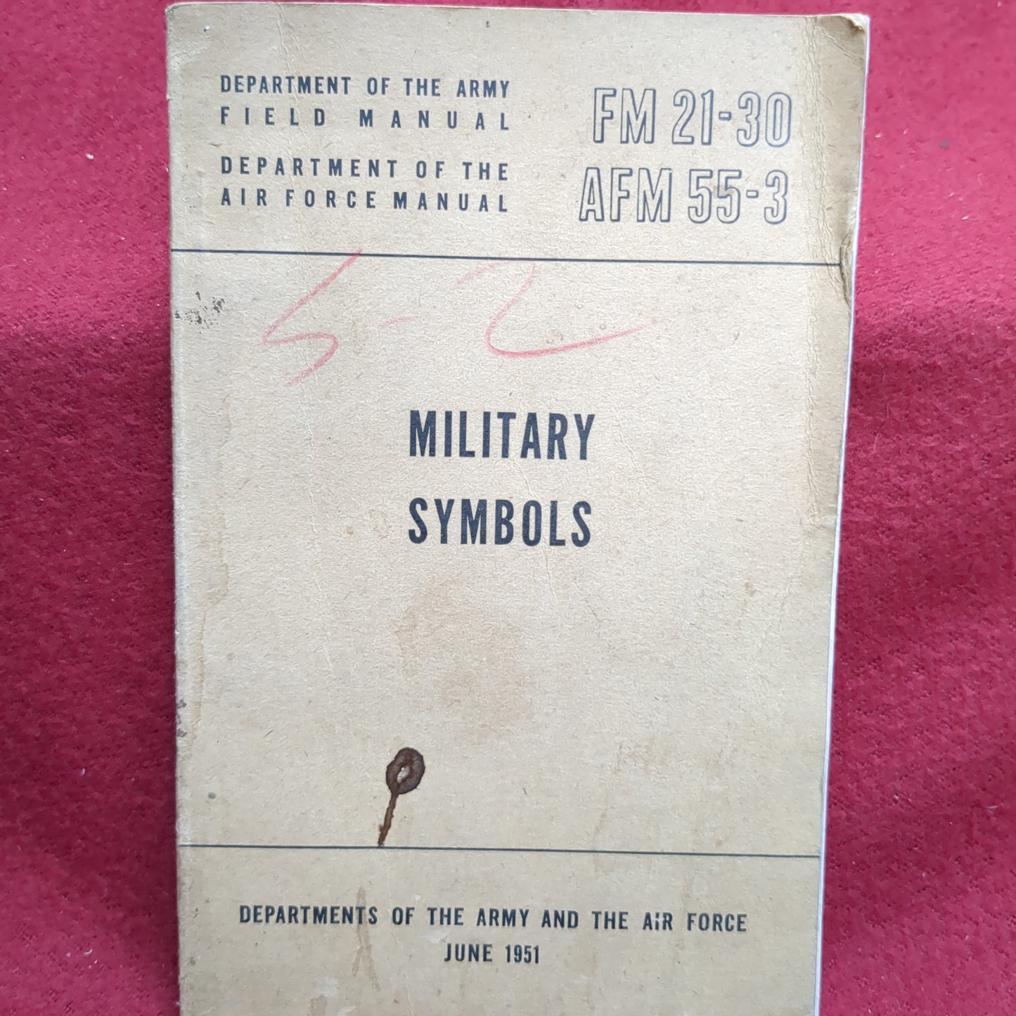 BOOK:MILITARY SYMBOLS JUNE 1951 (box18)