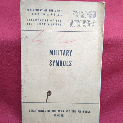 BOOK:MILITARY SYMBOLS JUNE 1951 (box18)