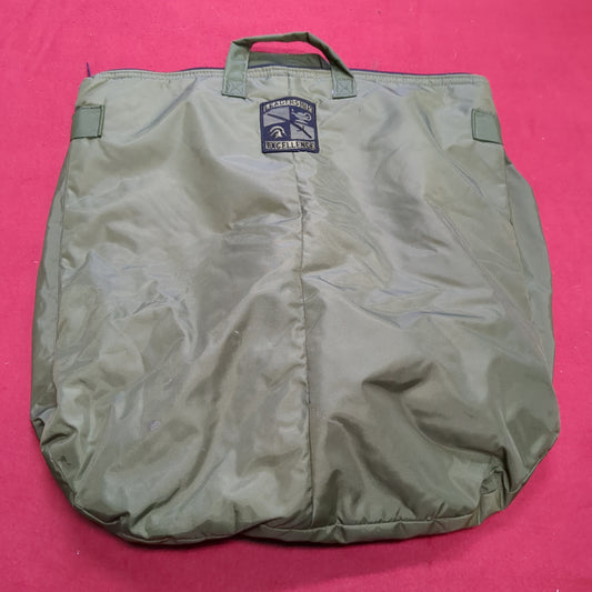 Flyers Flight Helmet Bag Nylon with US ARMY ROTC Leadership Excellence Patch Excellent Condition (BB05-NOV86)