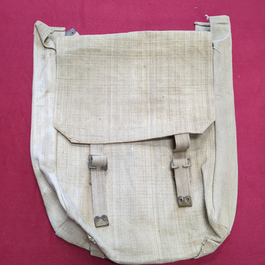 Vintage A.E.F 1943 World War 1 Canvas Bag Good Condition (BB05-NOV94)