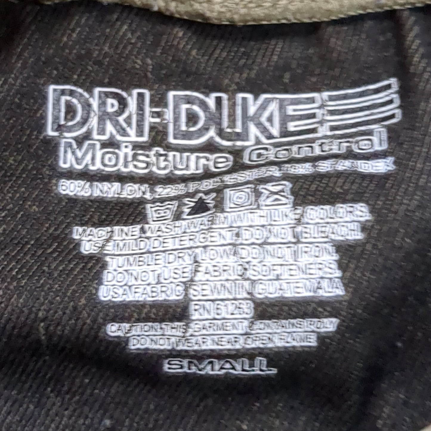 NOS DRI-DUKE Mens Small  Cold Gear Moisture Control Fitted Long Sleeve Stretch Shirt (aa02-NOV109)