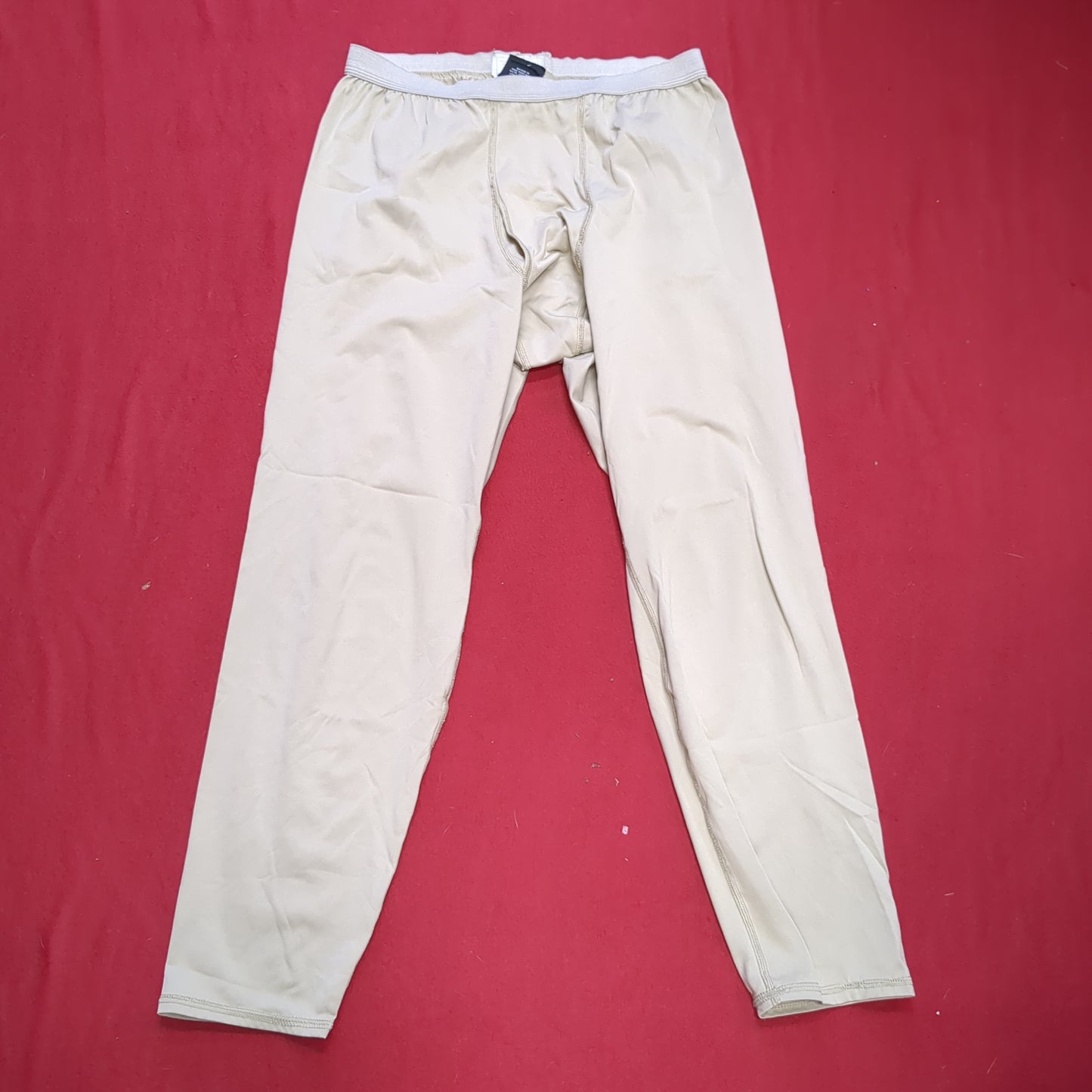 US Army Medium Regular Silks Gen III Level 1 Cold Weather Pants Bottom Sand Good Condition (aa02-NOV116)
