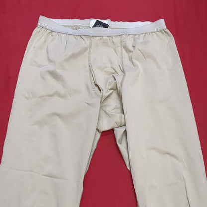 US Army Medium Regular Silks Gen III Level 1 Cold Weather Pants Bottom Sand Good Condition (aa02-NOV116)