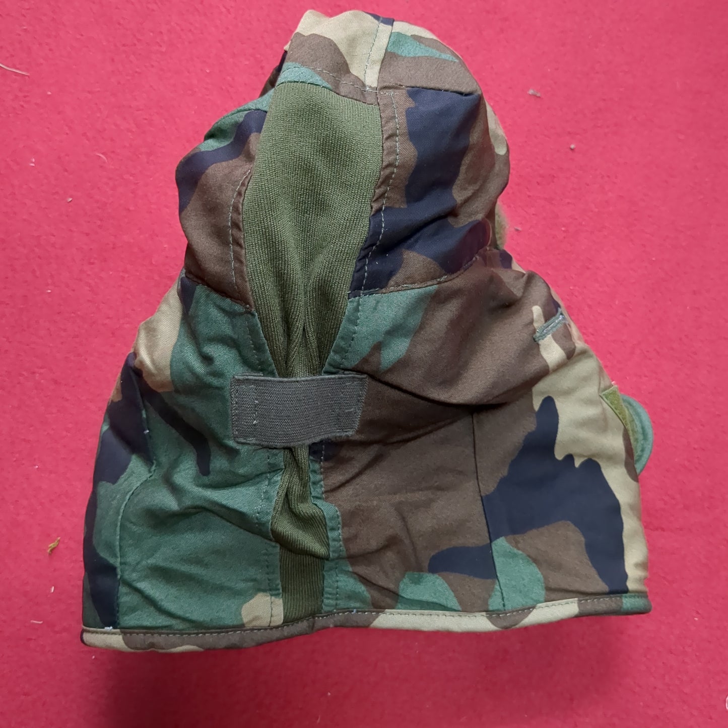 US Army Woodland BDU Pattern 7 HELMET LINER INSULATED PILE CAP Extreme Cold Weather Excellent Condition (bdu2-FA13-NOV125