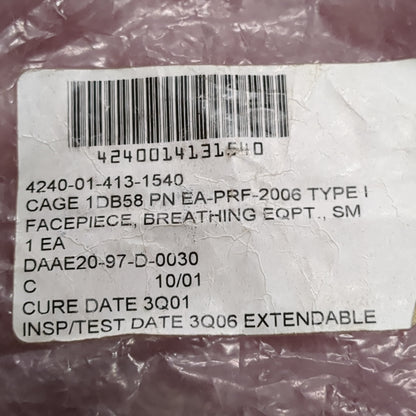US Army Face piece Breathing Equipment Size: Small 2nd Skin (cbrn5 ac05-NOV131)
