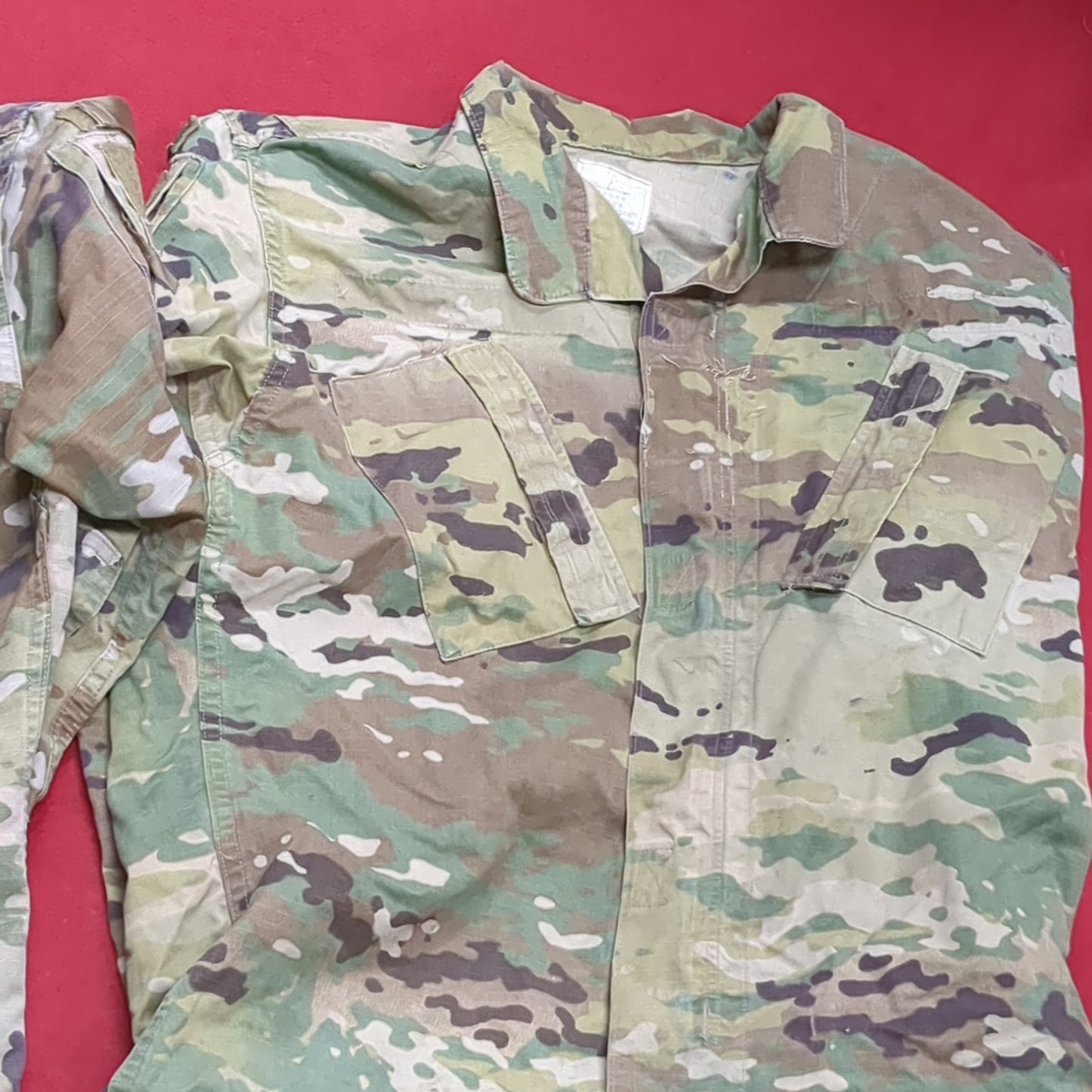 Lot of Two* US Army SMALL LONG Traditional OCP Uniform Top Air Force Used (OCP11- ea07-NOV170)