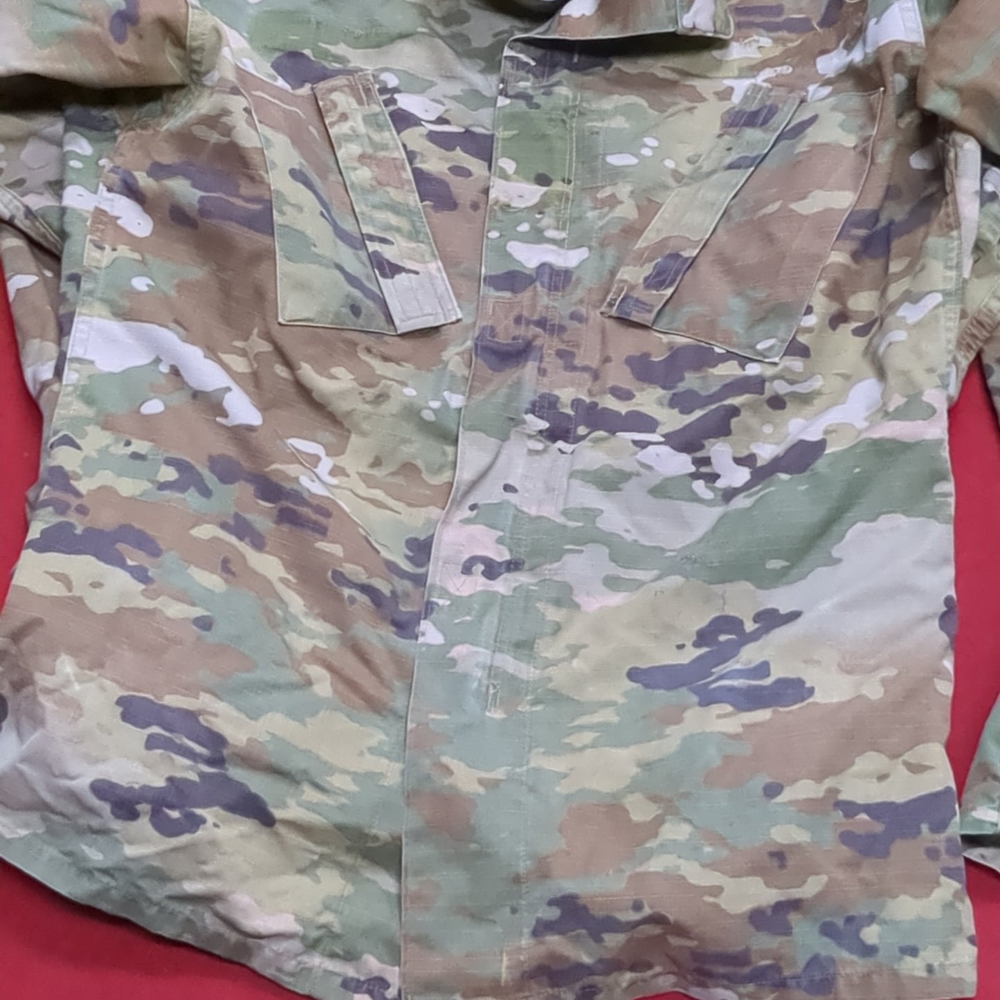 Lot of Two* US Army SMALL LONG Traditional OCP Uniform Top Air Force Used (OCP11- ea07-NOV170)