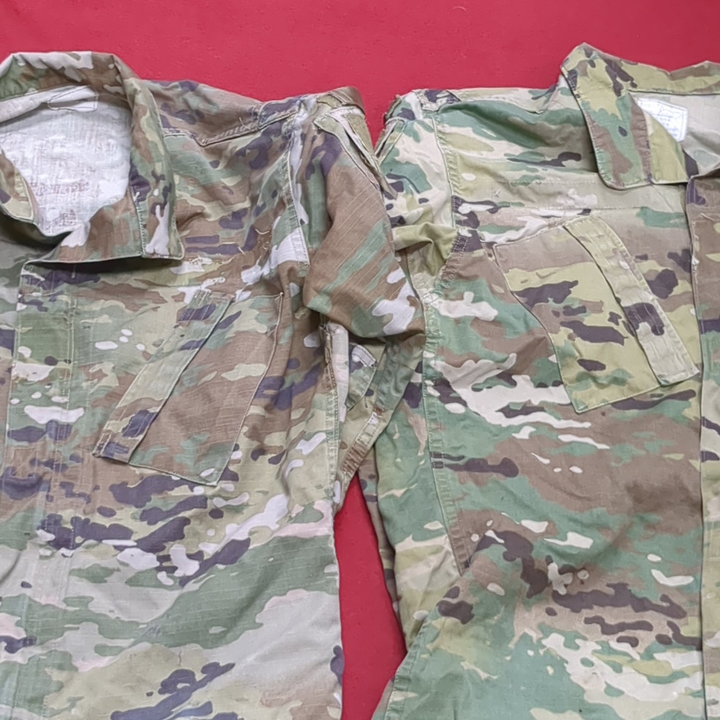 Lot of Two* US Army SMALL LONG Traditional OCP Uniform Top Air Force Used (OCP11- ea07-NOV170)