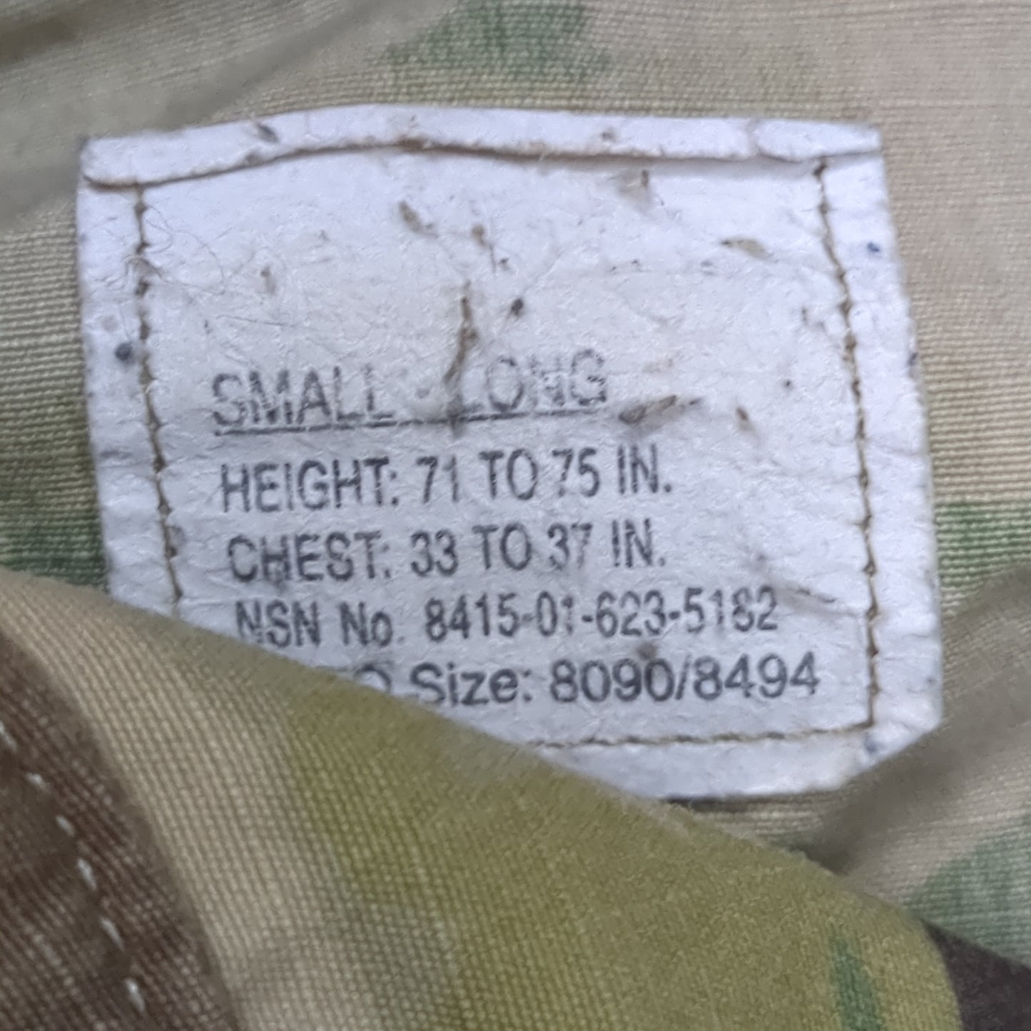 Lot of Two* US Army SMALL LONG Traditional OCP Uniform Top Air Force Used (OCP11- ea07-NOV170)