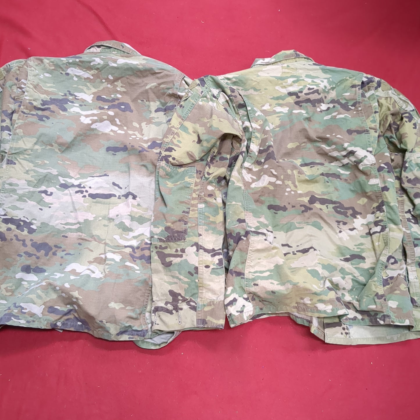 Lot of Two* US Army SMALL LONG Traditional OCP Uniform Top Air Force Used (OCP11- ea07-NOV170)