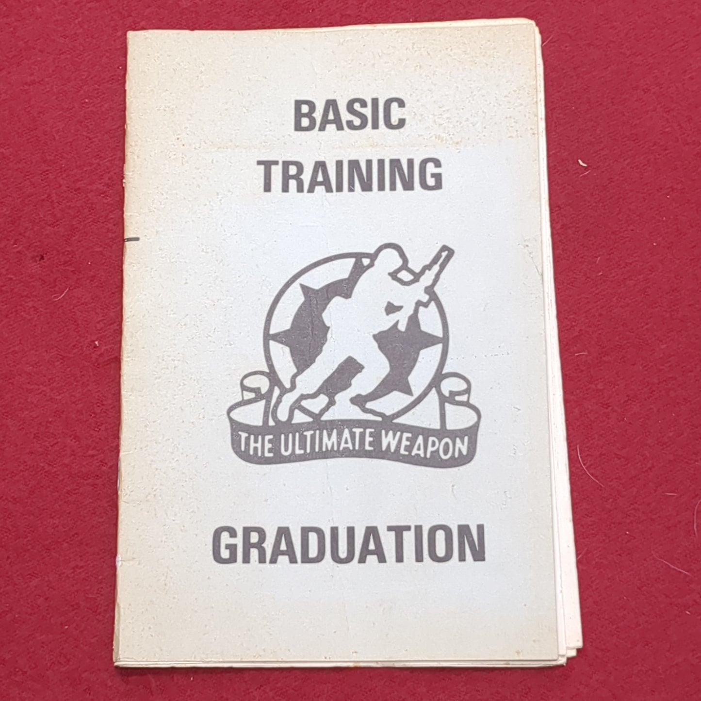 BOOK: BASIC TRAINING THE ULTIMATE WEAPON GRADUATION 13 SEPTEMBER 1985 (BOX 19)