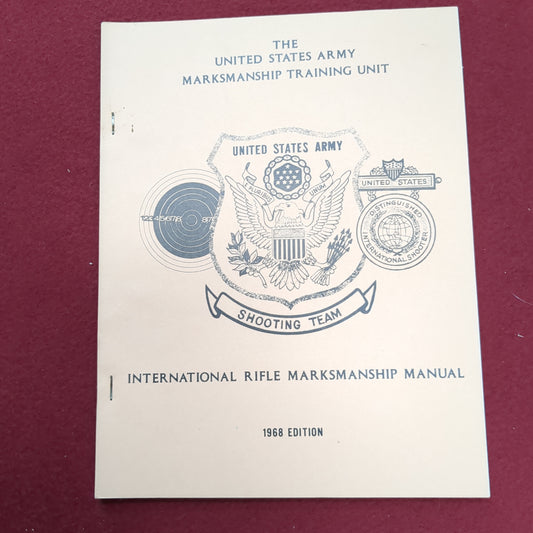 BOOK: MARKSMANSHIP TRAINING SHOOTING TEAM RIFLE MARKSMANSHIP MANUAL (BOX20)