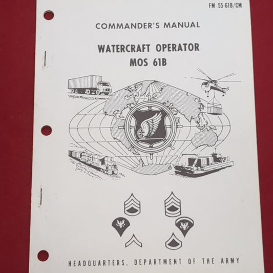 BOOK: MANUAL WATERCRAFT OPERATOR MOS 61B (BOX20)
