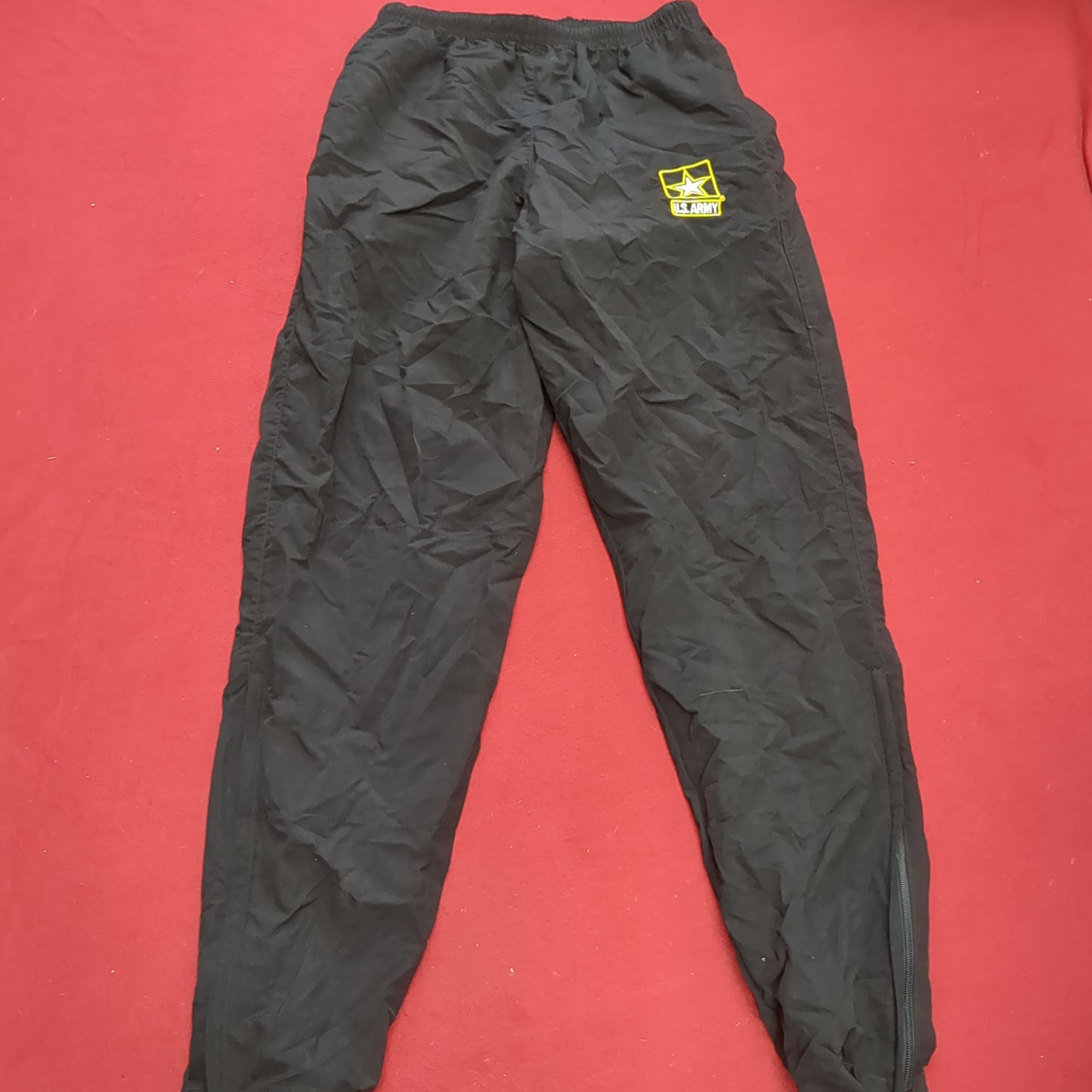 US Army Black Gold Pants Cold Weather APFU PT Uniform Small/Long Excellent Condition (fb07-NOV218)