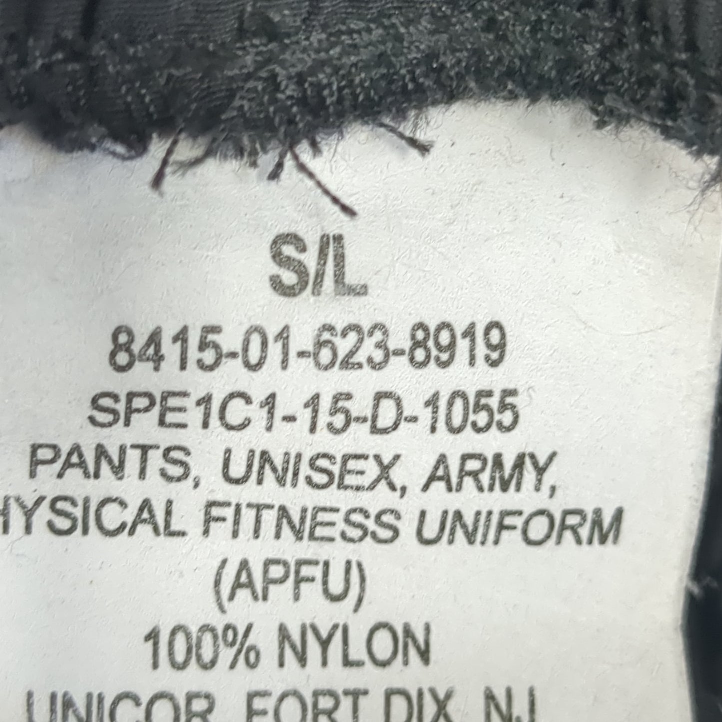 US Army Black Gold Pants Cold Weather APFU PT Uniform Small/Long Excellent Condition (fb07-NOV218)