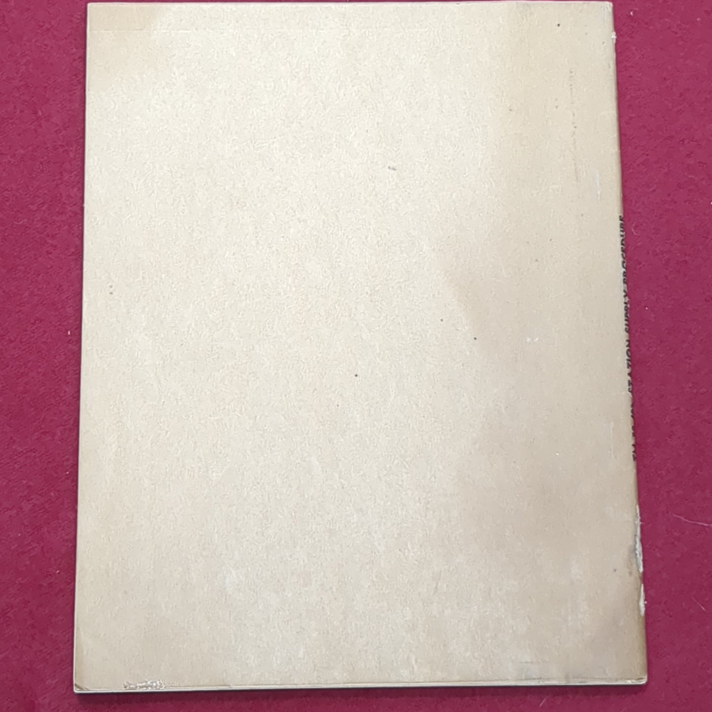 BOOK DEPARTMENT OF THE ARMY TECHINCAL MANUAL STATION SUPPLY PROCEDURE MAY 1948 (BOX21)