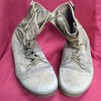 US Army Hot Weather Nike Combat Boots Desert Sand Size 11 Used  (hc02-NOV236)