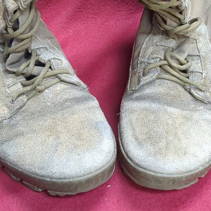 US Army Hot Weather Nike Combat Boots Desert Sand Size 11 Used  (hc02-NOV236)