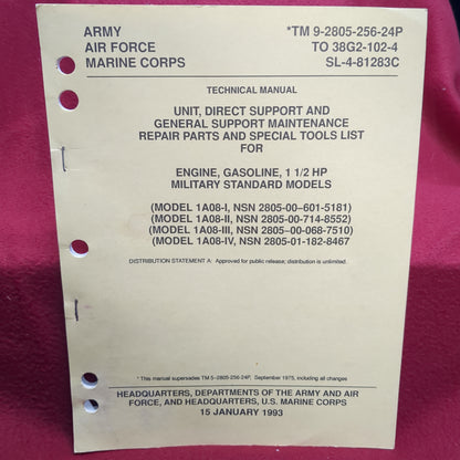 BOOK: SUPPORT & MAINTENANCE REPAIR MILITARY VEHICLES JANUARY 1993 (BOX22)