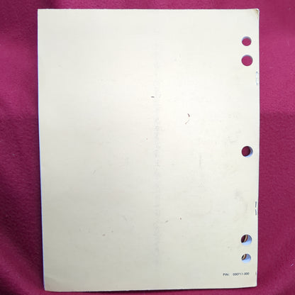 BOOK TECHNICAL MANUAL OPERATOR'S AND ORGANIZATIONAL MAINTENANCE MANUAL (COMPLETE LIST BELOW) 1 JANUARY 1987 (BOX25)