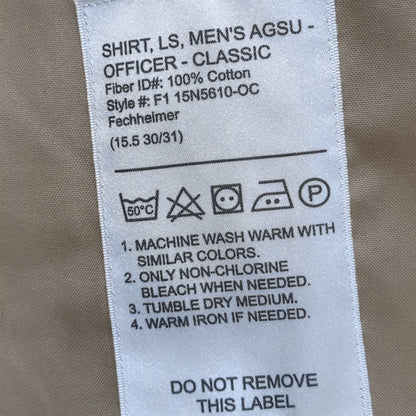 US Army Flying Cross AGSU 15.5 30/31 Long Sleeve Shirt Excellent Condition (dg- ea01-DEC02)