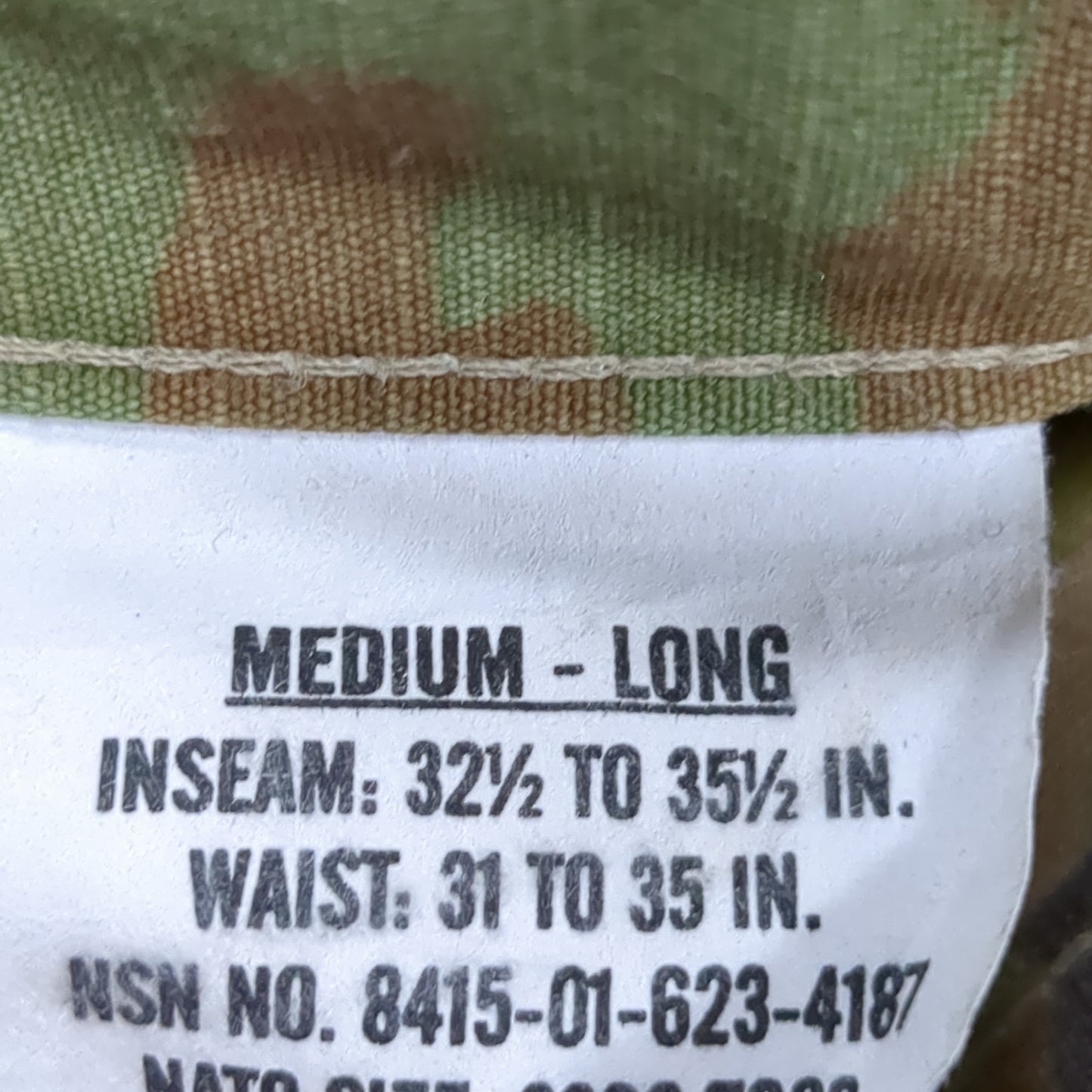 SET of US Army Medium Long Traditional OCP Uniform Top Pants Air Force Excellent Condition (ocp3- fa17-DEC09)