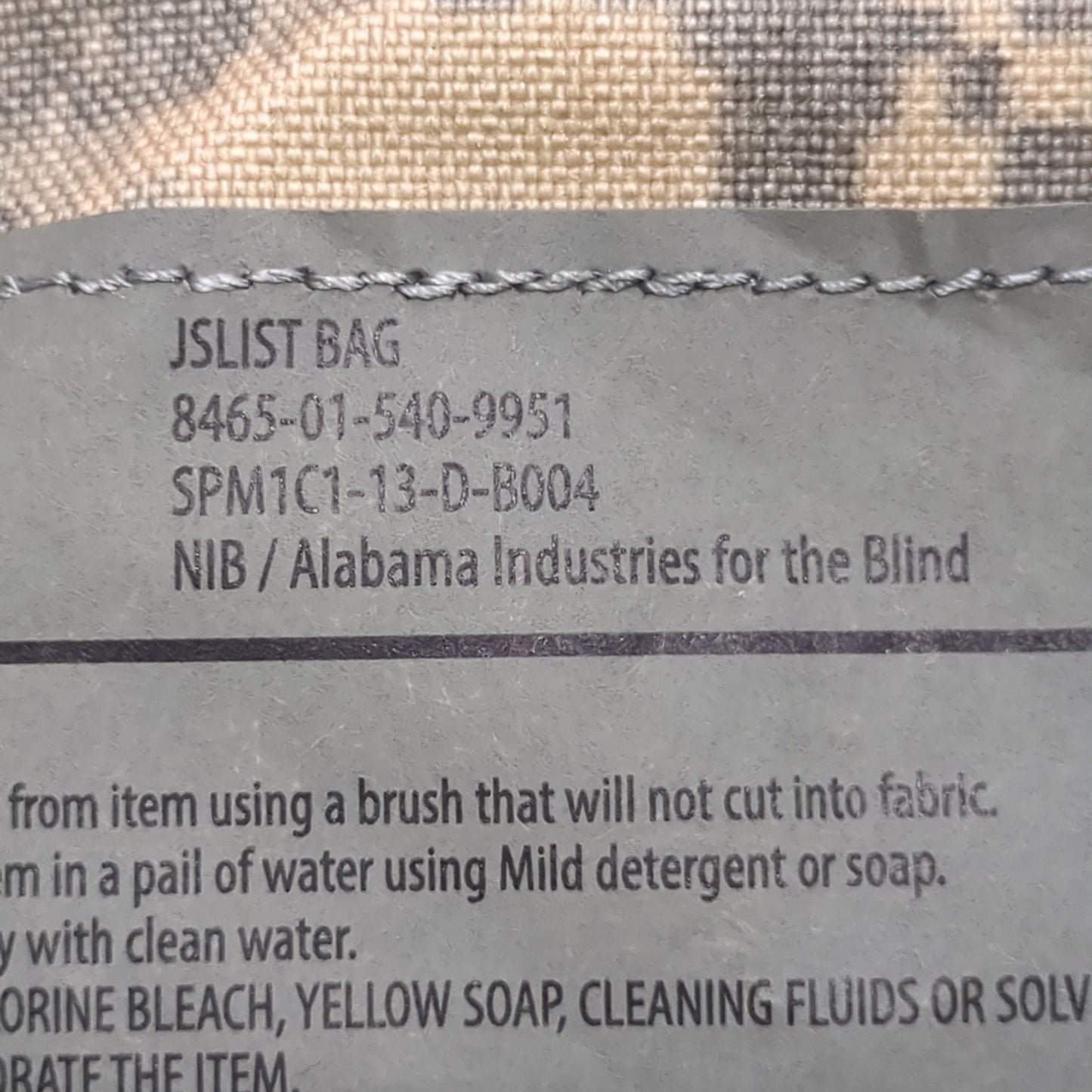 ACU CHEMICAL PROTECTION (NBC) BAG | 8465-01-540-9951 Excellent Condition (aa02-DEC23)