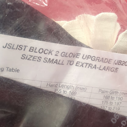 NOS JSLIST Block 2 Gloves Upgrade (JB2GU) Small-X-Large AirBoss Defense (cbrn4 ac03-DEC45)