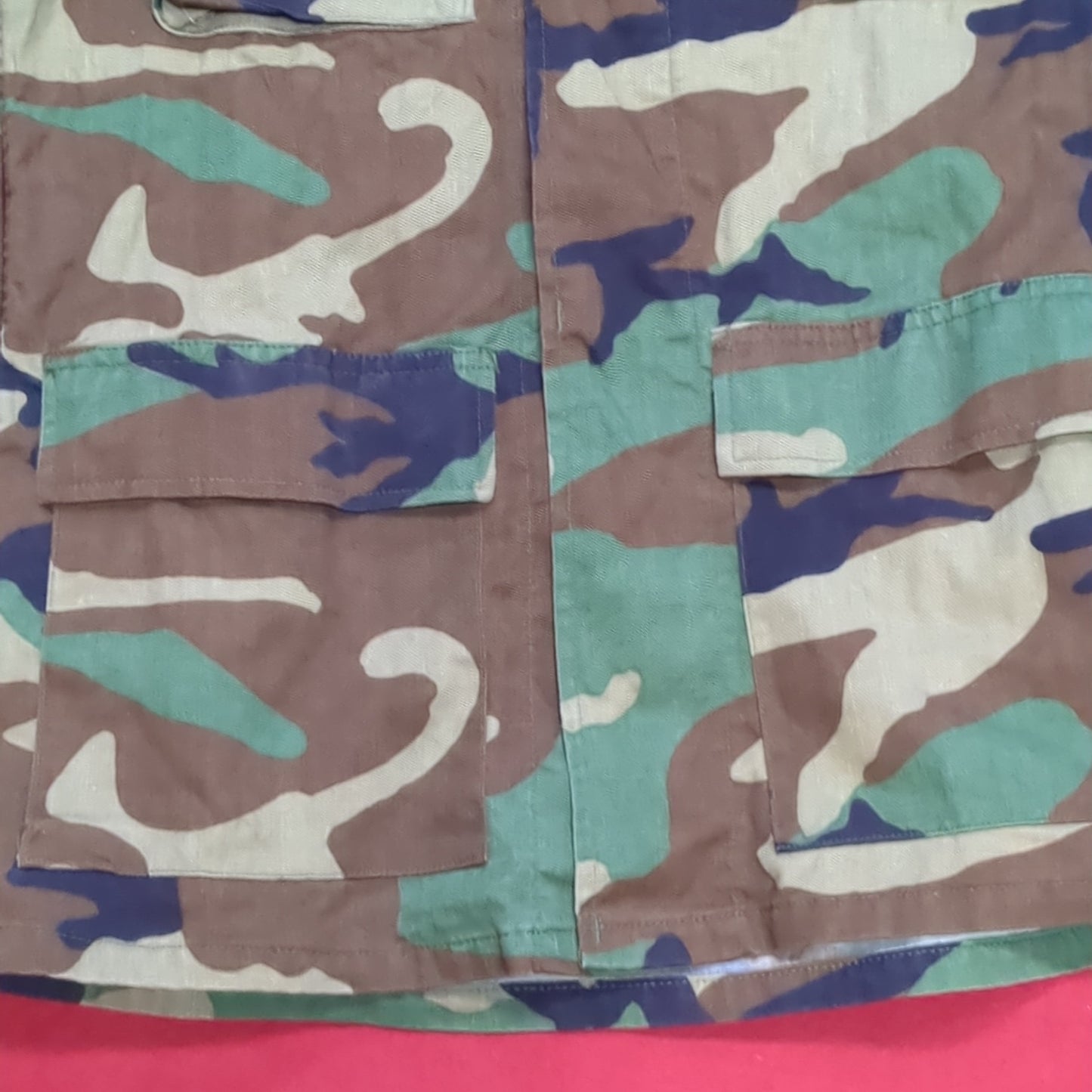 US Army Small Long BDU Woodland Cold Weather Top Jacket Good Condition (15o- db8-DEC60
