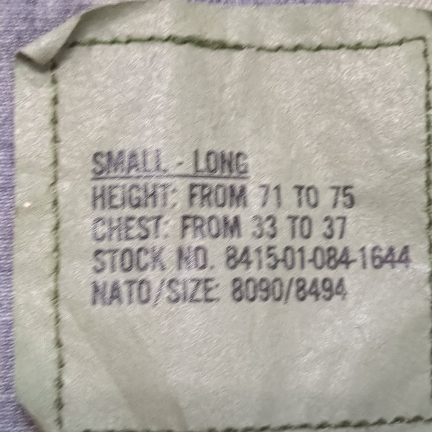 US Army Small Long BDU Woodland Cold Weather Top Jacket Good Condition (15o- db8-DEC60