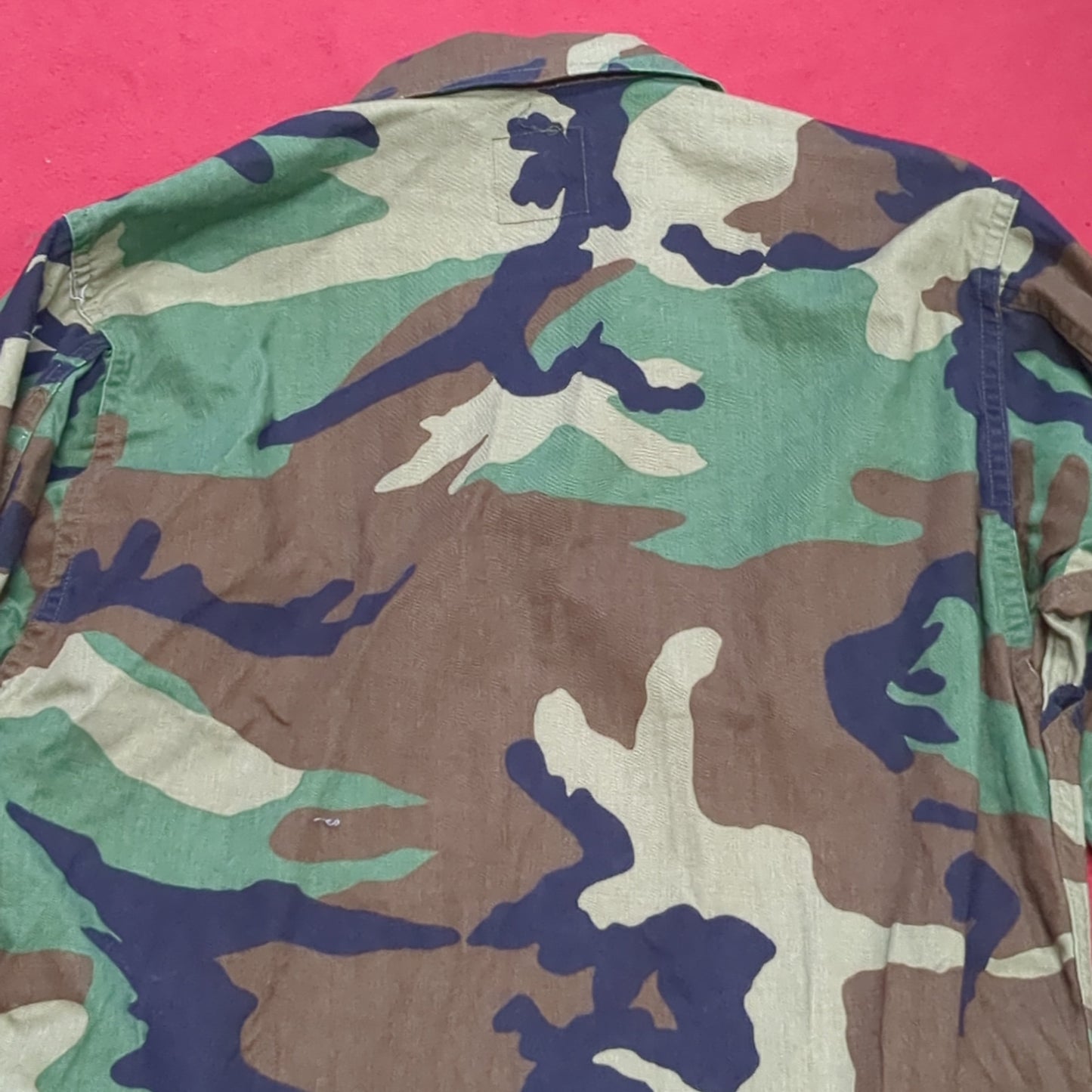 US Army Small Long BDU Woodland Cold Weather Top Jacket Good Condition (15o- db8-DEC60