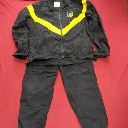 SET of APFU PT Medium Regular Jacket Pants Black Gold Cold Weather Good Condition (fb14-DEC77)