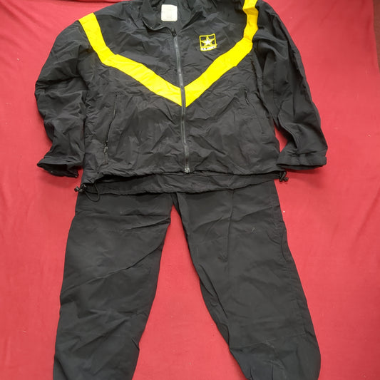 SET of APFU PT Medium Regular Jacket Pants Black Gold Cold Weather Good Condition (fb14-DEC77)