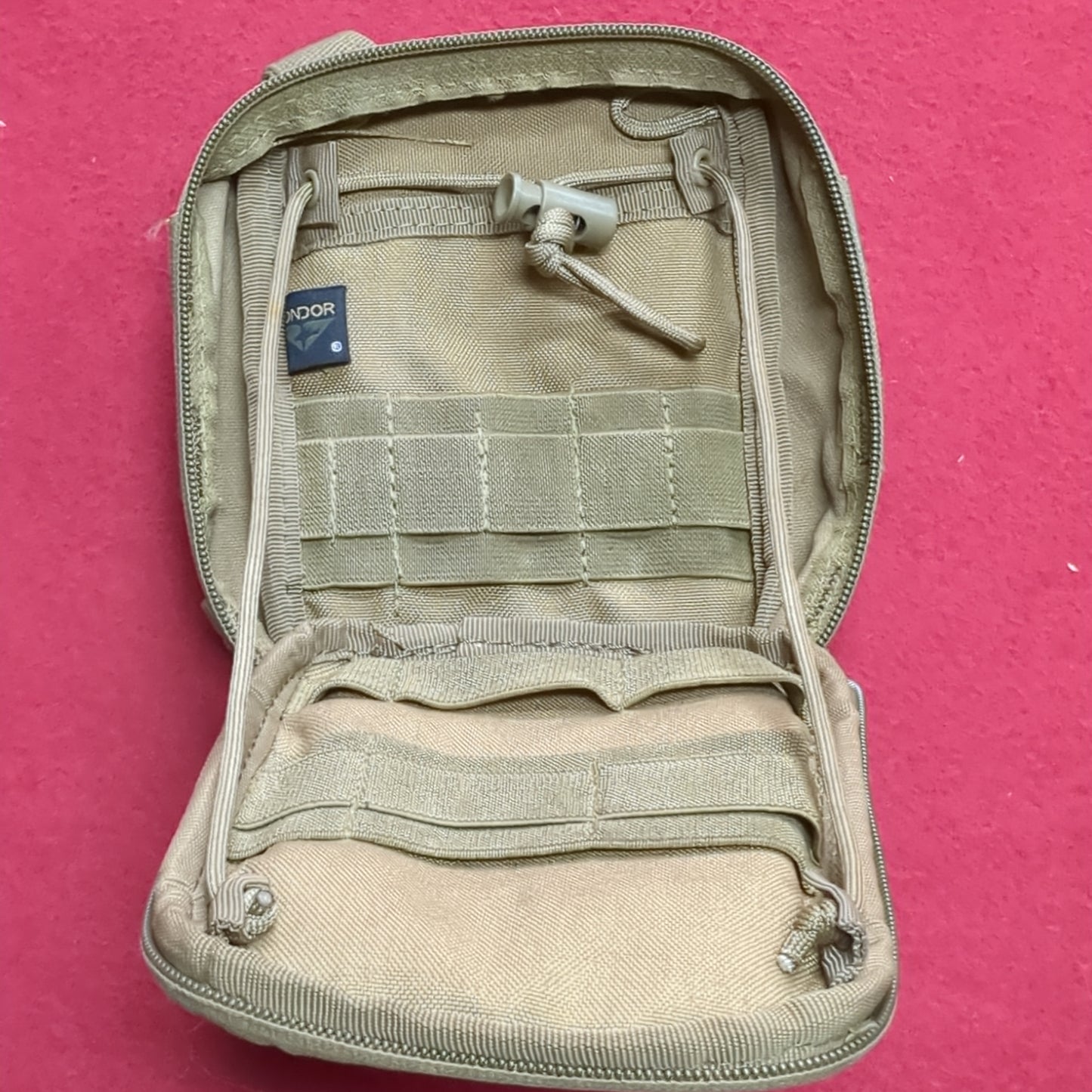 Condor Side Kick Coyote Geocaching MOLLE Pouch Used (ca07-DEC80)