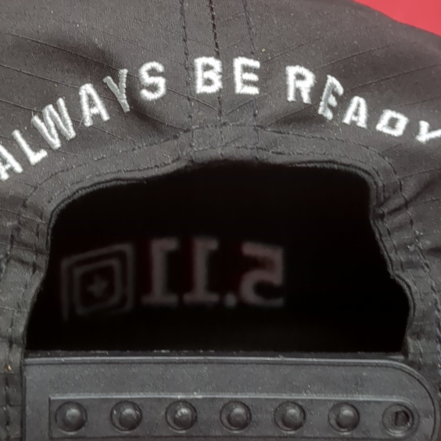 5.11 Tactical Black Hat Cap Adjustable Strapback Embroidered Good Condition  (03n- DC04-DEC83)