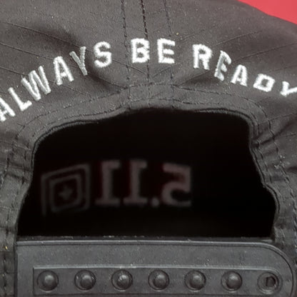 5.11 Tactical Black Hat Cap Adjustable Strapback Embroidered Good Condition  (03n- DC04-DEC83)