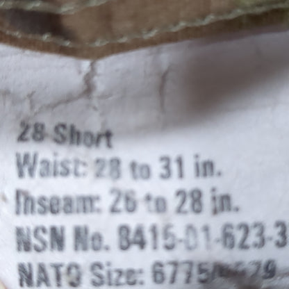 US Army Female 28 Short Traditional OCP Uniform Pants Air Force Good Condition (ocp12- ea08-DEC98)