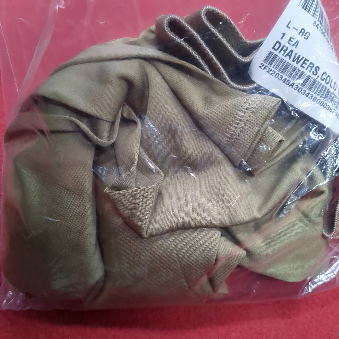 NOS US Army Coyote Large Regular Silks Gen III Level 1 Cold Weather Pants Bottom ( fa07-DEC110)