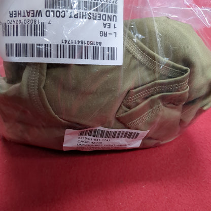 NWT US Army Coyote Large Regular Silks Gen III Level 1 Cold Weather Top Shirt (fa07-DEC111)