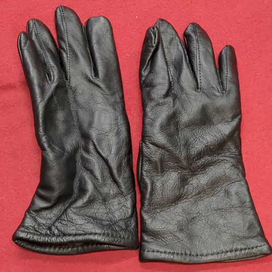 US Army Size 5 Men's/Women's Dress Black Leather Gloves Excellent Condition (cb02-DEC115)