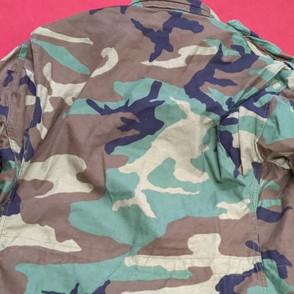 US army small long BDU Woodland Man's Cold Weather Field Jacket used (fa12-enu09)