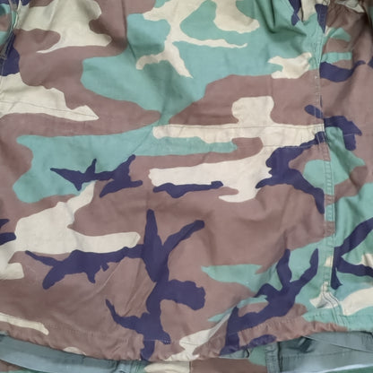 US army small long BDU Woodland Man's Cold Weather Field Jacket used (fa12-enu09)