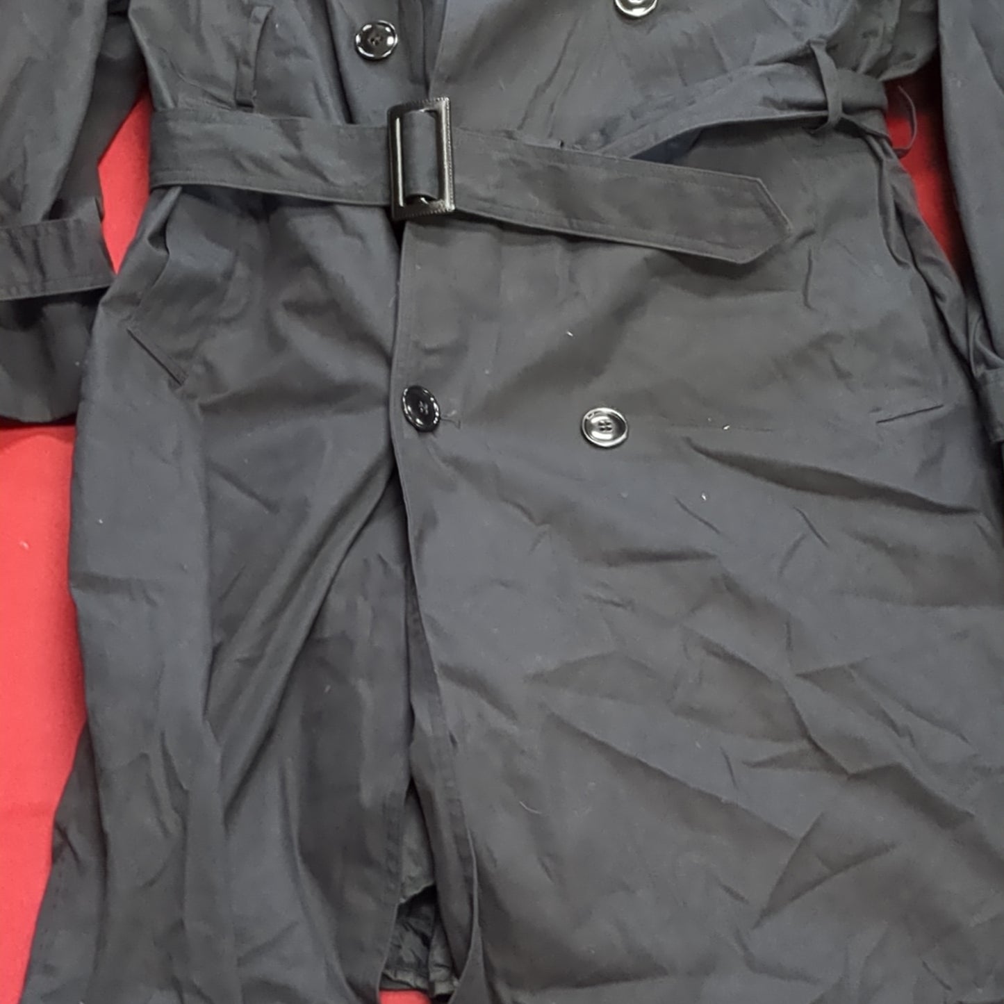 NOS US Army All Weather Coat Black Shade 385, 40 X-Small (DA02-25APR22)