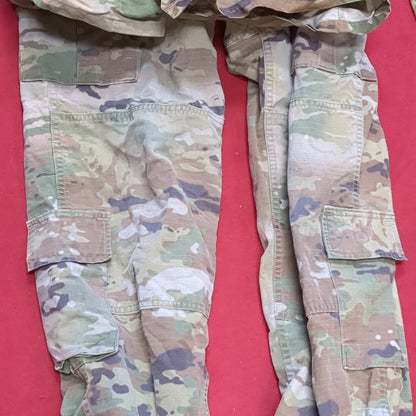 SET of US Army SMALL REGULAR Traditional OCP Uniform Top Pants Air Force Used  (ec12-DEC143)