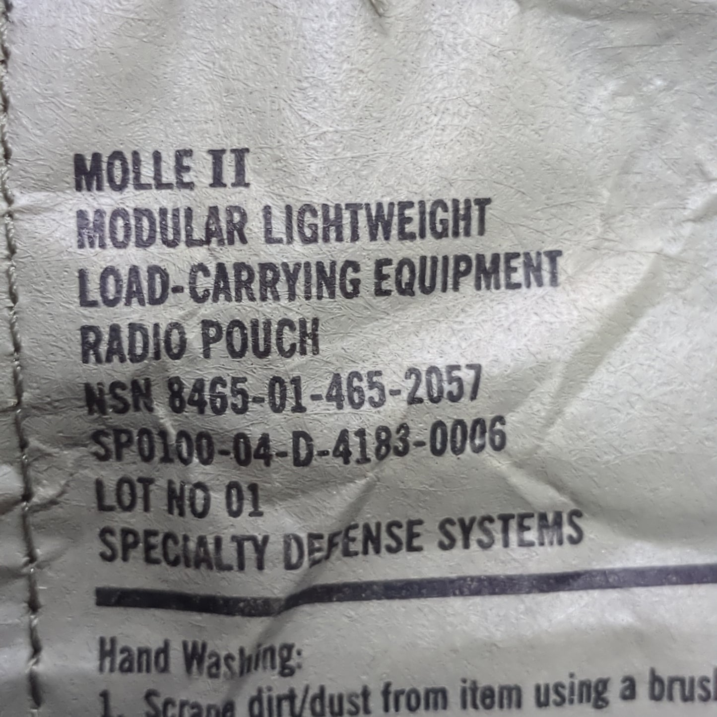 USGI Molle 2 Modular Lightweight Load-Carrying Equipment Radio Pouch Woodland Excellent Condition (BB05-DEC178)