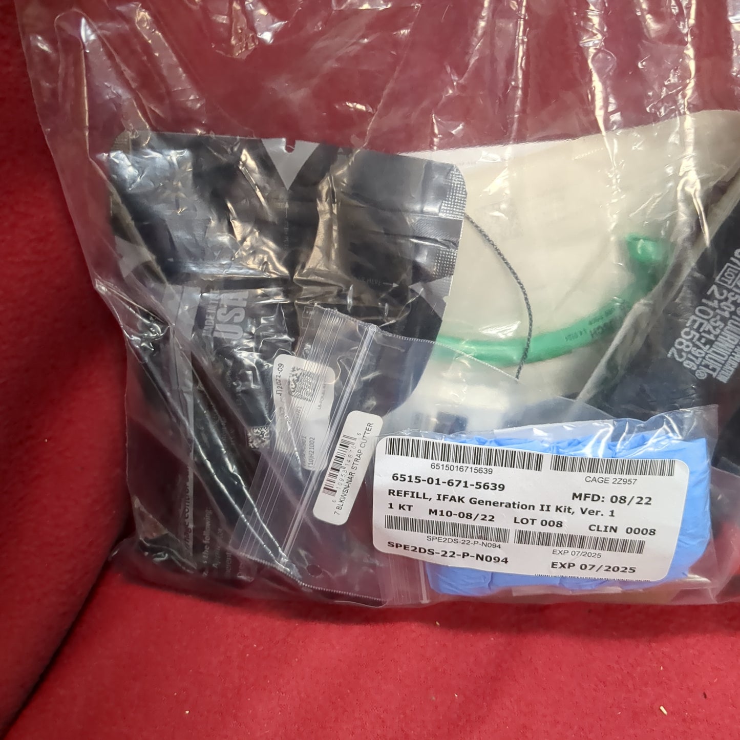 NOS USGI REFILL for IFAK II Kit OCP Pattern Sekri Exp 07/2025 (ac07-JAN04)