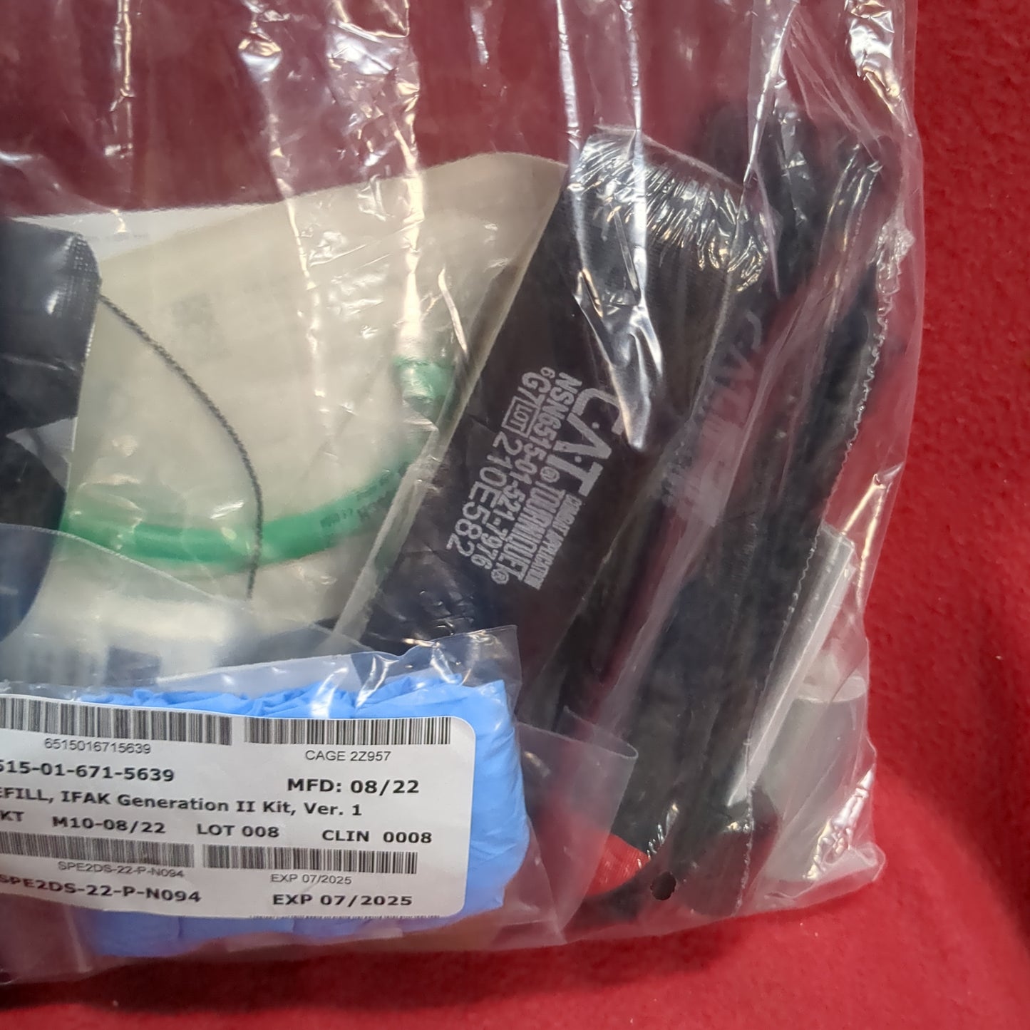 NOS USGI REFILL for IFAK II Kit OCP Pattern Sekri Exp 07/2025 (ac07-JAN04)