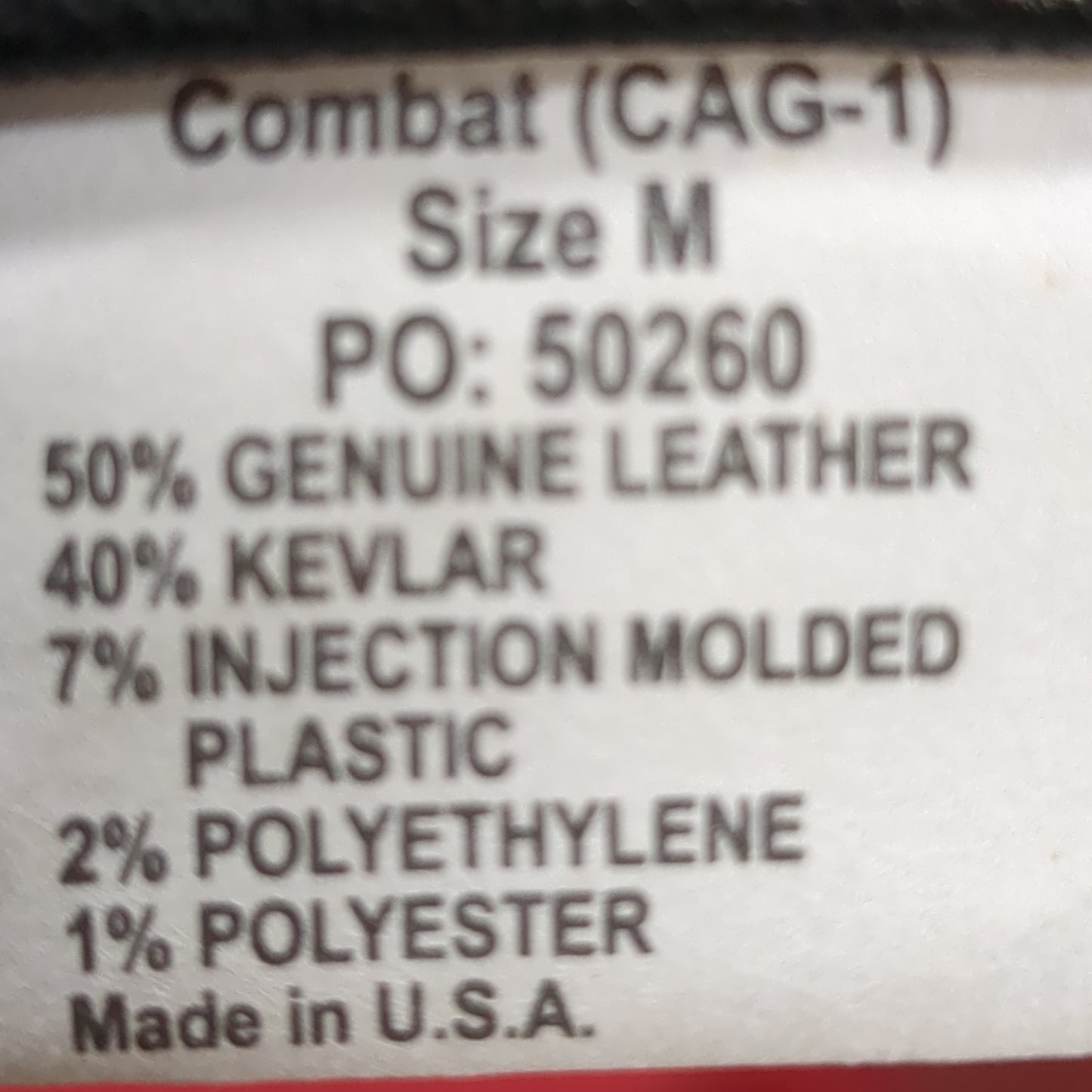 Wiley X CAG-1 Medium Assault Gloves W/ Kevlar Knuckles (40cr- cb2-JAN09)
