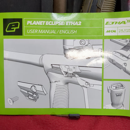 Planet Eclipse Etha2 PAL  .68mm HDE Earth Paintball Marker W/ User Guide Good Condition (aa14-JAN15)